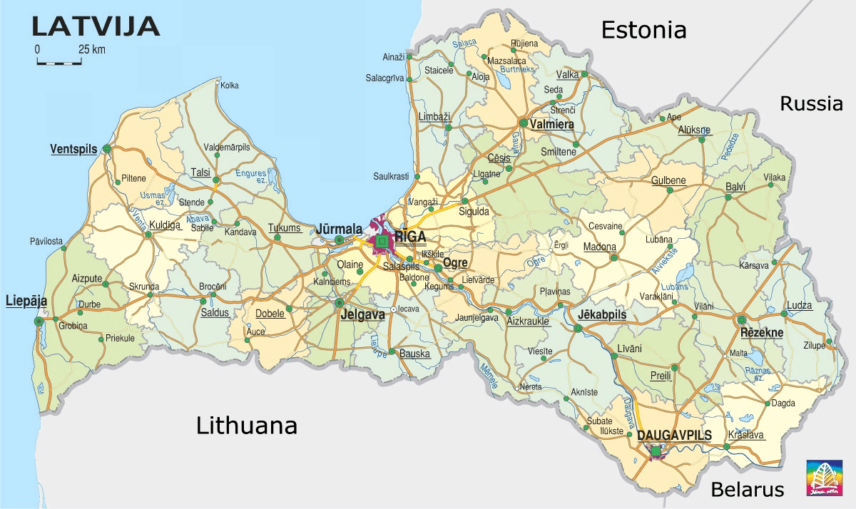 lettland strase karte